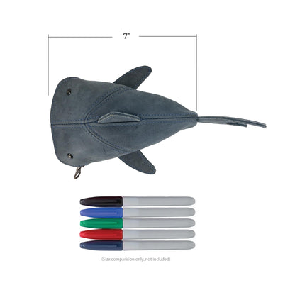 Luxurious Leather Creative Shark Pouch