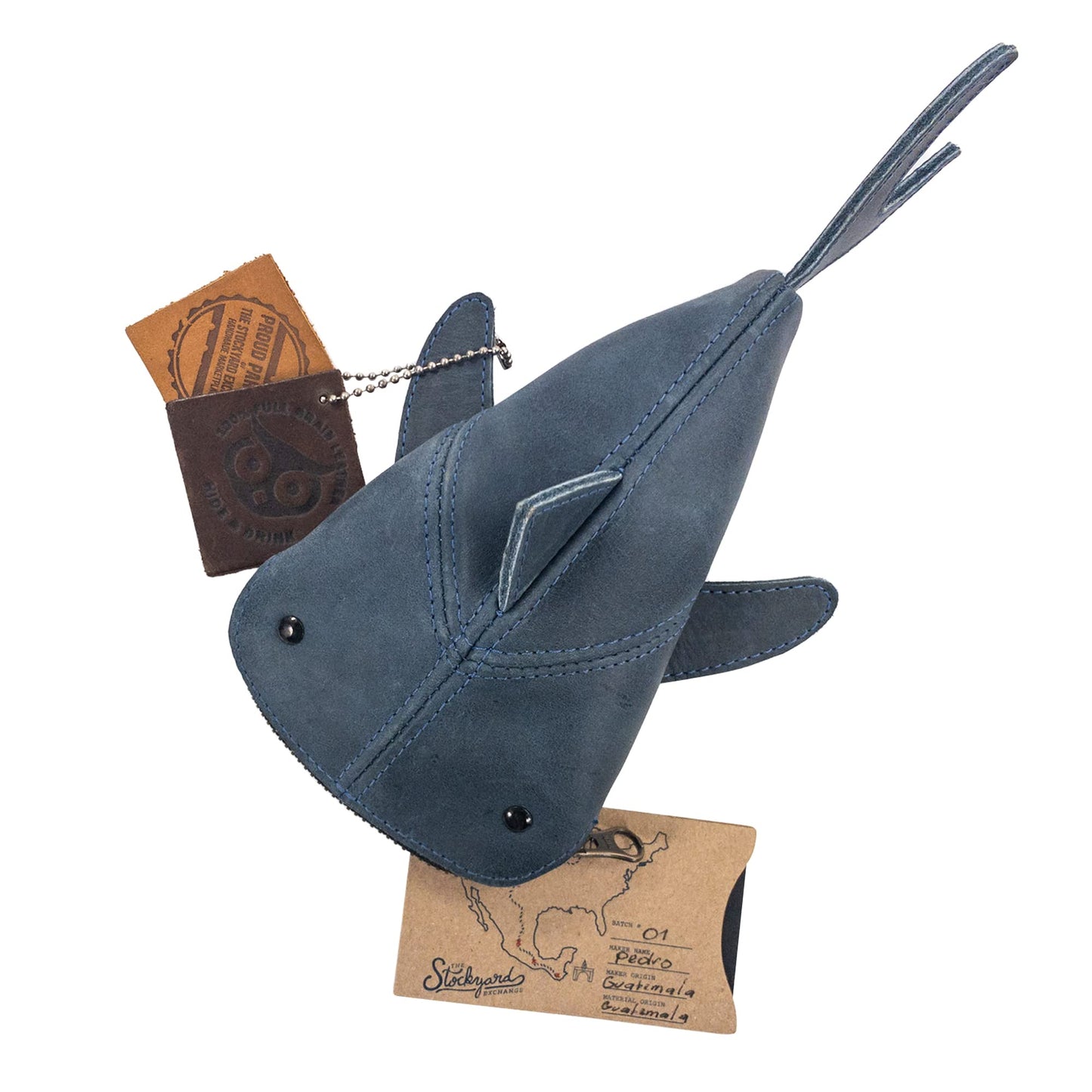 Luxurious Leather Creative Shark Pouch