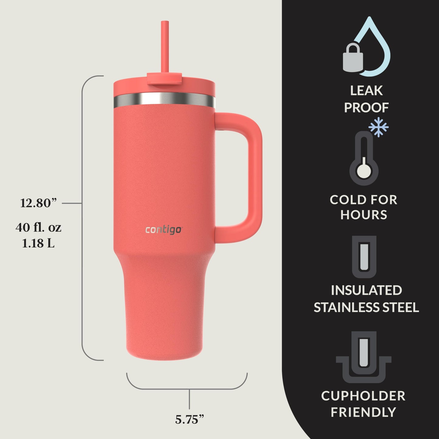 Stainless Steel Vacuum Insulated Tumbler 40 oz