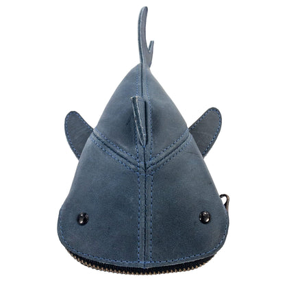 Luxurious Leather Creative Shark Pouch