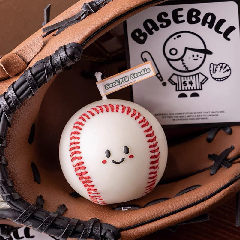 Sports Baseball Scented Candle